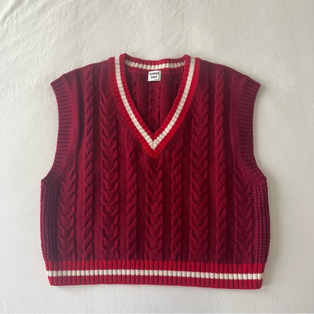 NWOT Sunday Best Winston Sweater Vest